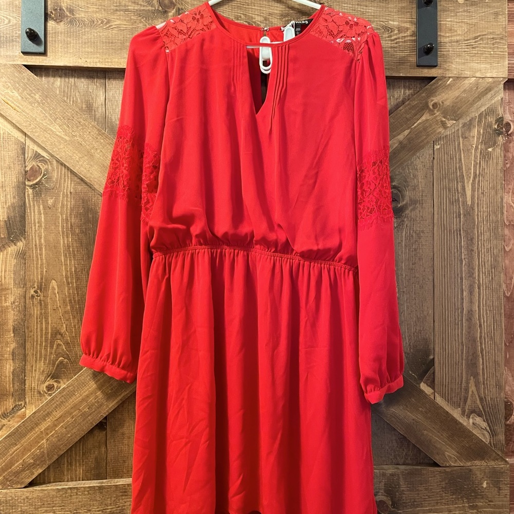 Express long sleeve dress, mid length